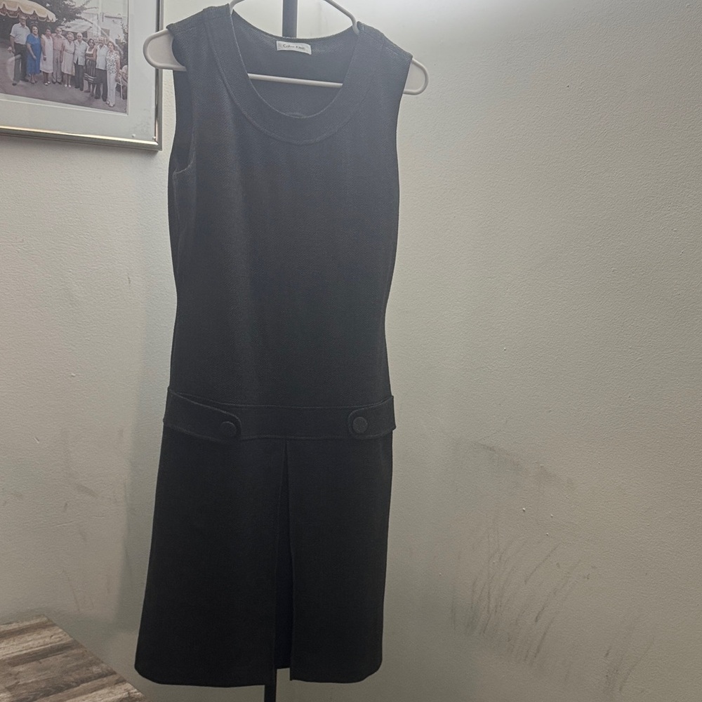 Calvin Klein Elegant Black Sleeveless Dress Size 6
